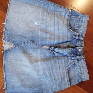 Madewell denim skirt